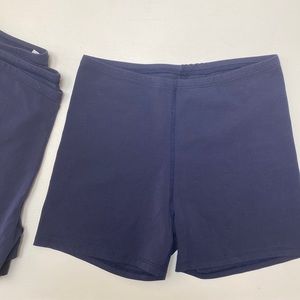3 Pair Bundle NEW Monkey Shorts Navy Blue Girls 14 never worn